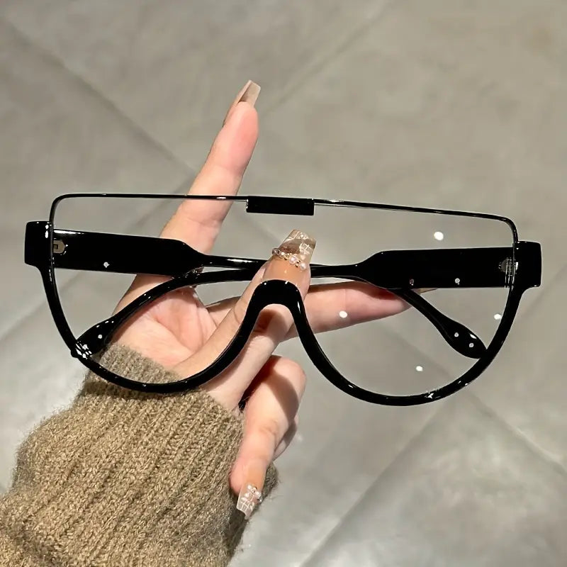 Fashion Oversized Semi-Circular Unisex Sunglasses