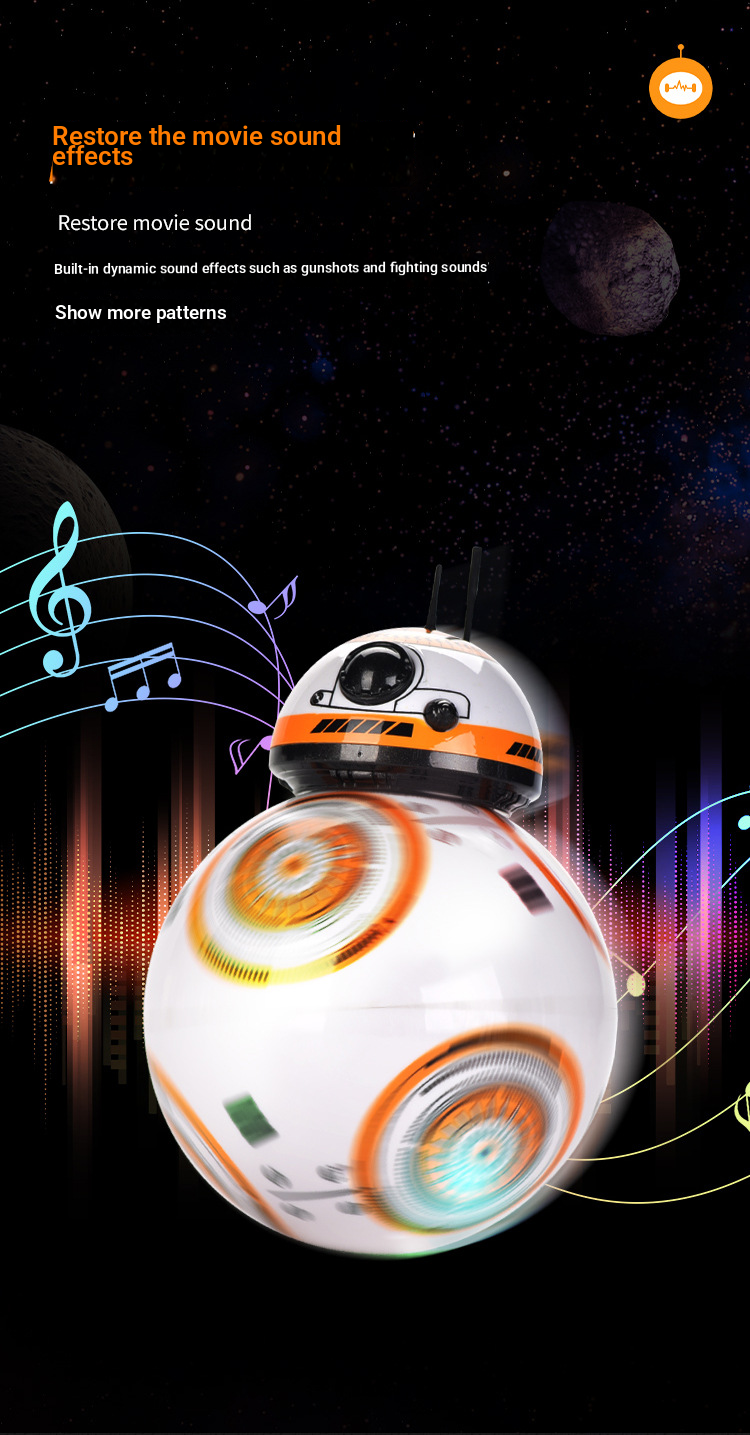 Stellar Warfare BB: Smart Spherical Remote-Control Robot
