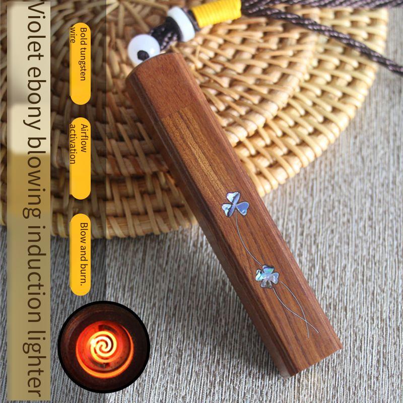 "Ebony Square Windproof Rechargeable Fire Starter"