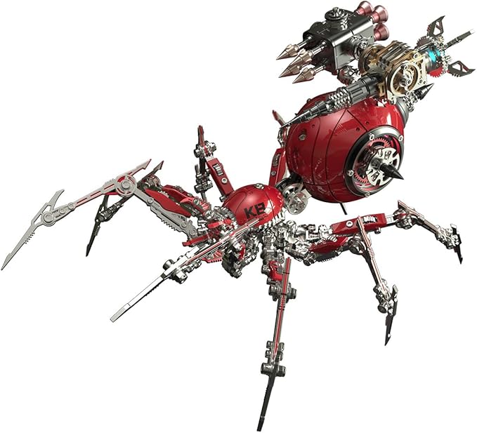 High-difficulty precision mechanical metal assembly spider model