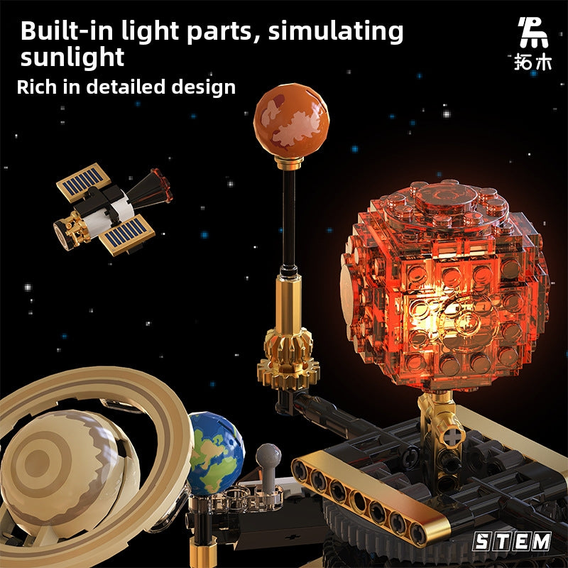 Educational Brain Teaser Toy - Electric Solar System Building Blocks