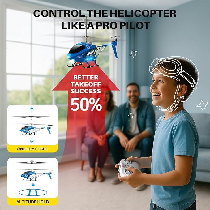 Alloy Material Shockproof Remote Control Helicopter Children's Gift