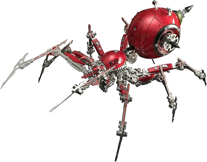 High-difficulty precision mechanical metal assembly spider model