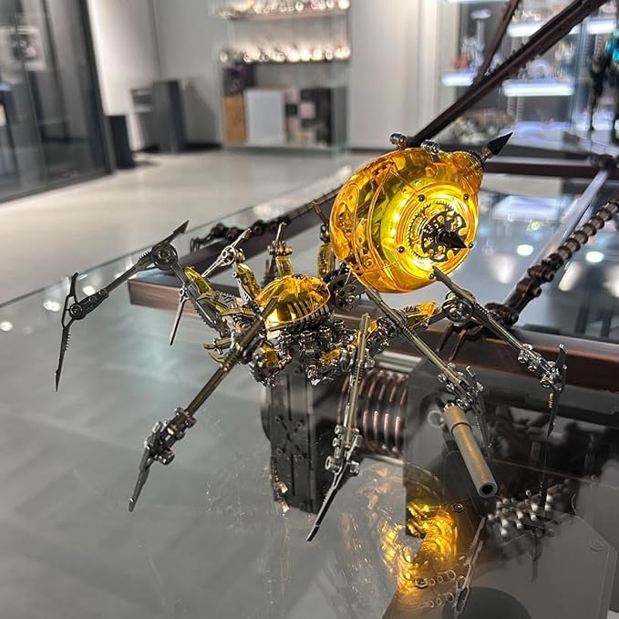 High-difficulty precision mechanical metal assembly spider model