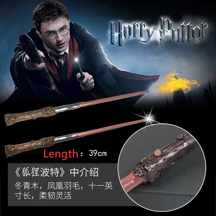 New Cosplay Halloween Gift: Metal-Core Magic Wand with Fireball-Shooting Effect