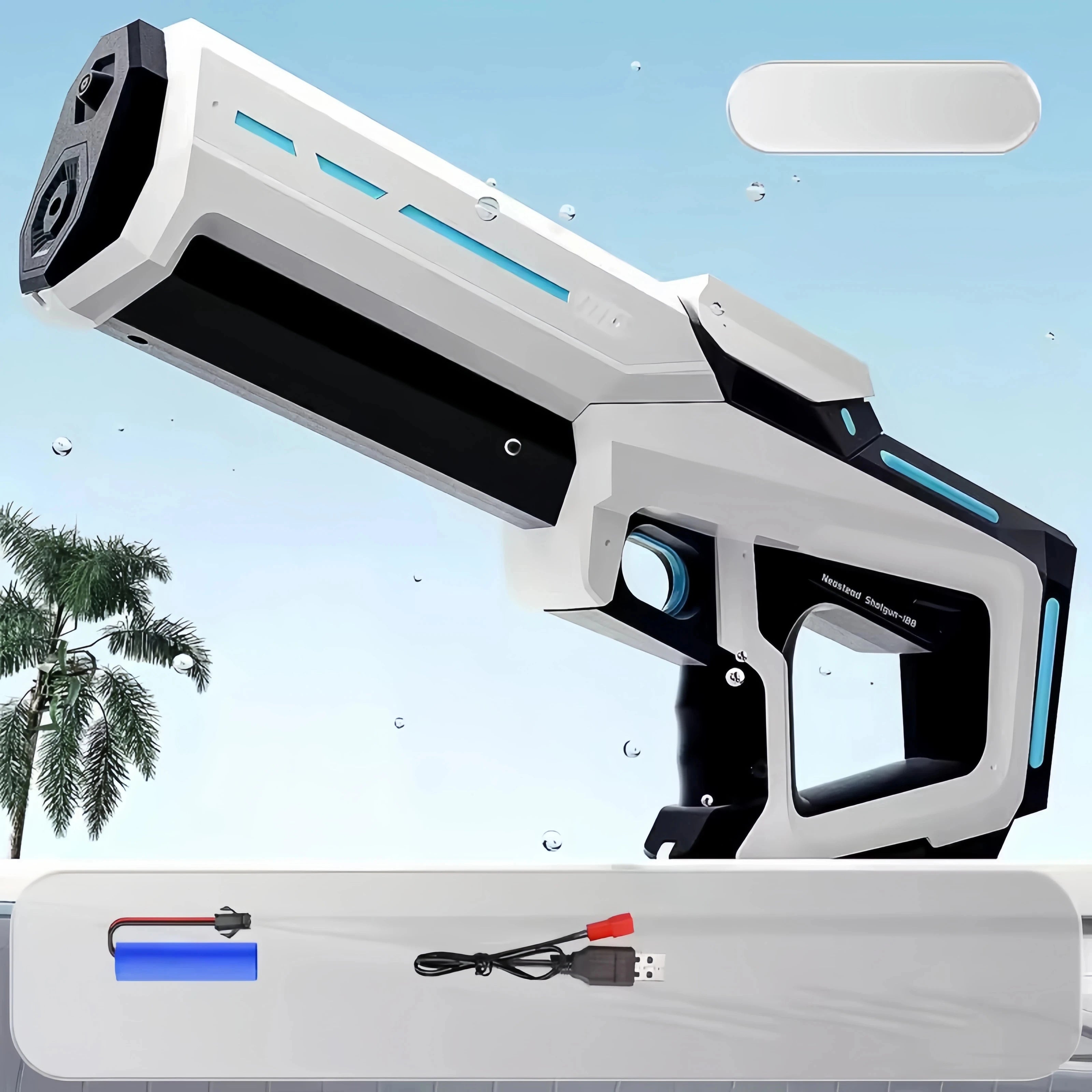 High-Power Auto-Suction Electric Water Blaster, Beach Toy for All Ages