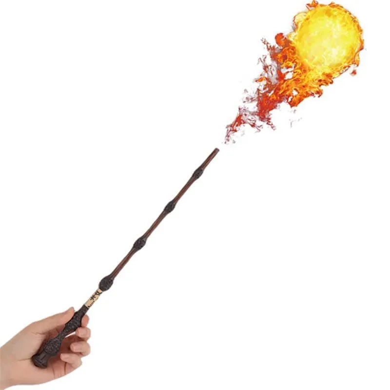 New Cosplay Halloween Gift: Metal-Core Magic Wand with Fireball-Shooting Effect
