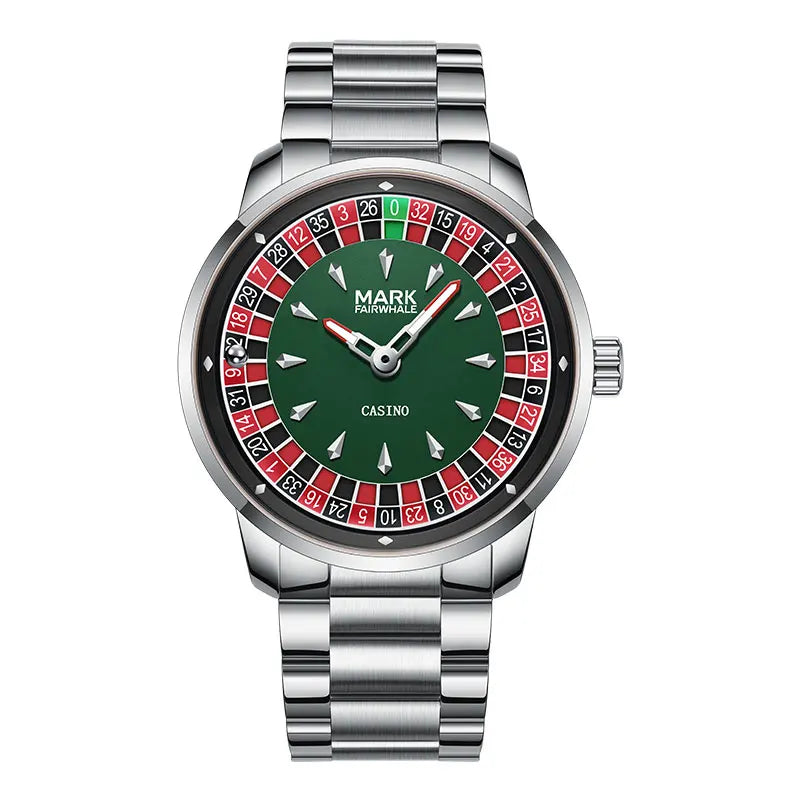 Rotating Casino Dial Quartz Luminous Men's Wristwatch