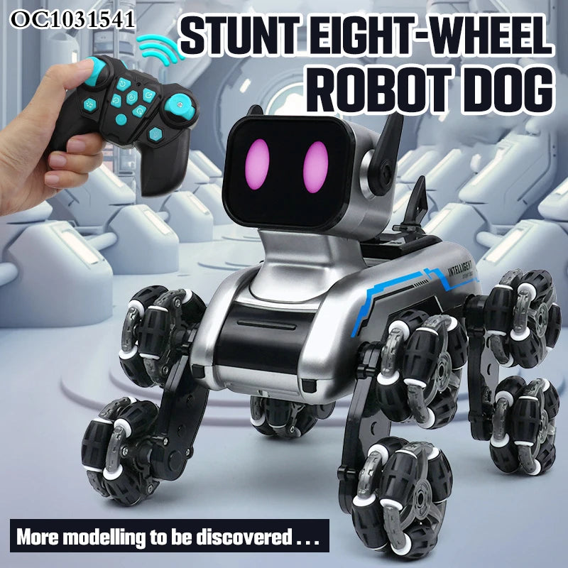 New Smart 8-Wheel Drive Remote Control Robotic Dog Toy