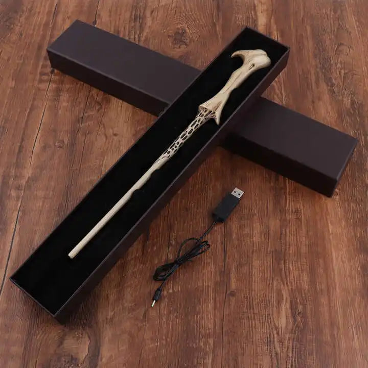 New Cosplay Halloween Gift: Metal-Core Magic Wand with Fireball-Shooting Effect