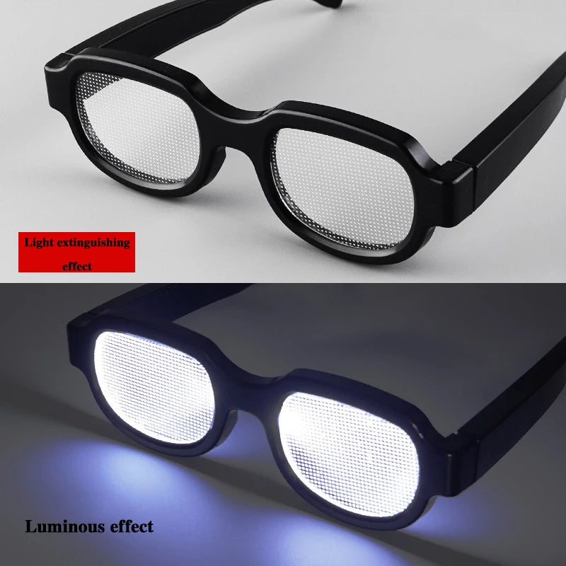 Role-playing Props, Funny and Novel Light-up Cosplay Party LED Glasses
