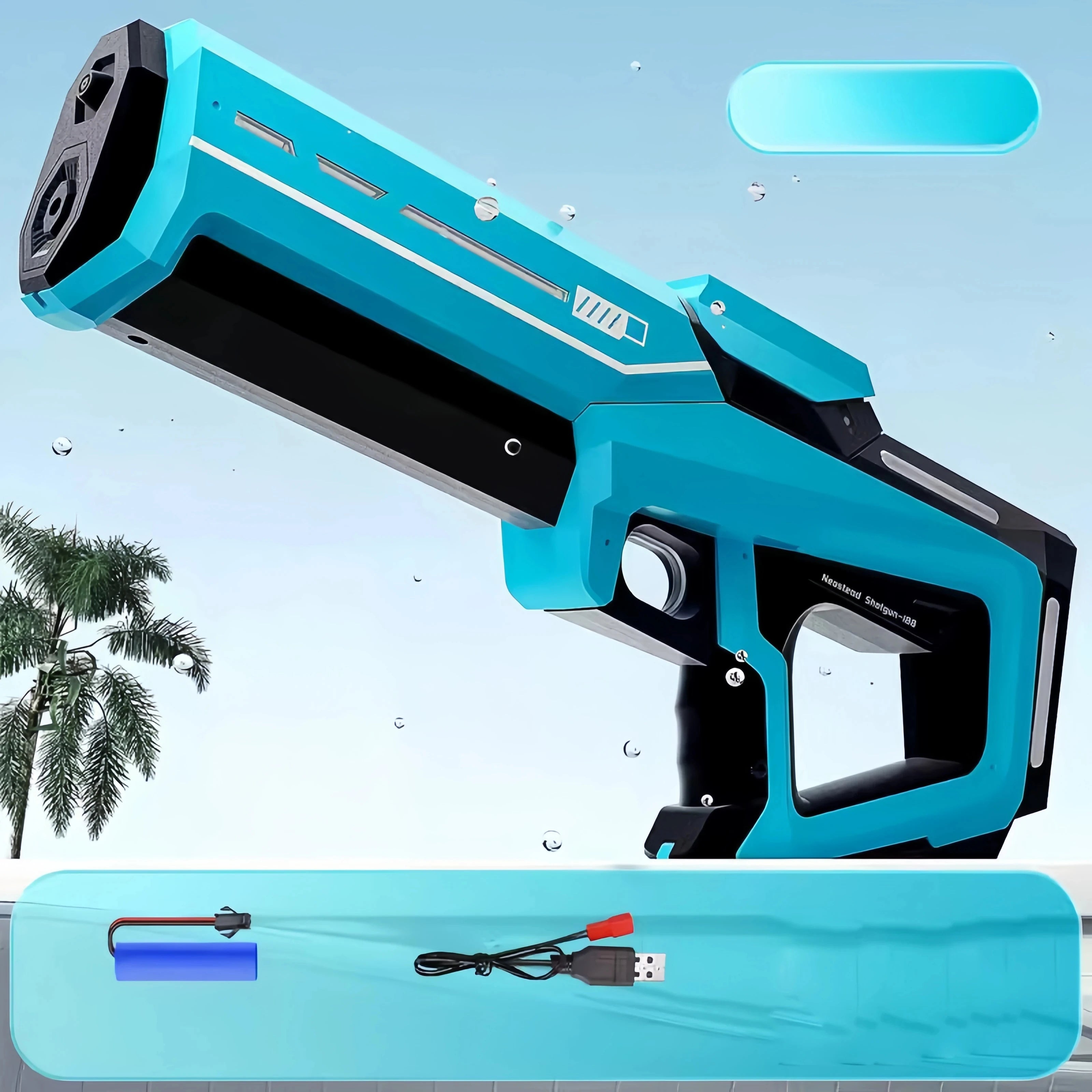 High-Power Auto-Suction Electric Water Blaster, Beach Toy for All Ages