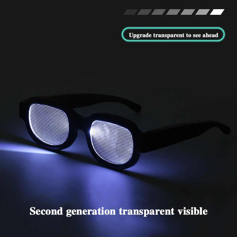 Role-playing Props, Funny and Novel Light-up Cosplay Party LED Glasses