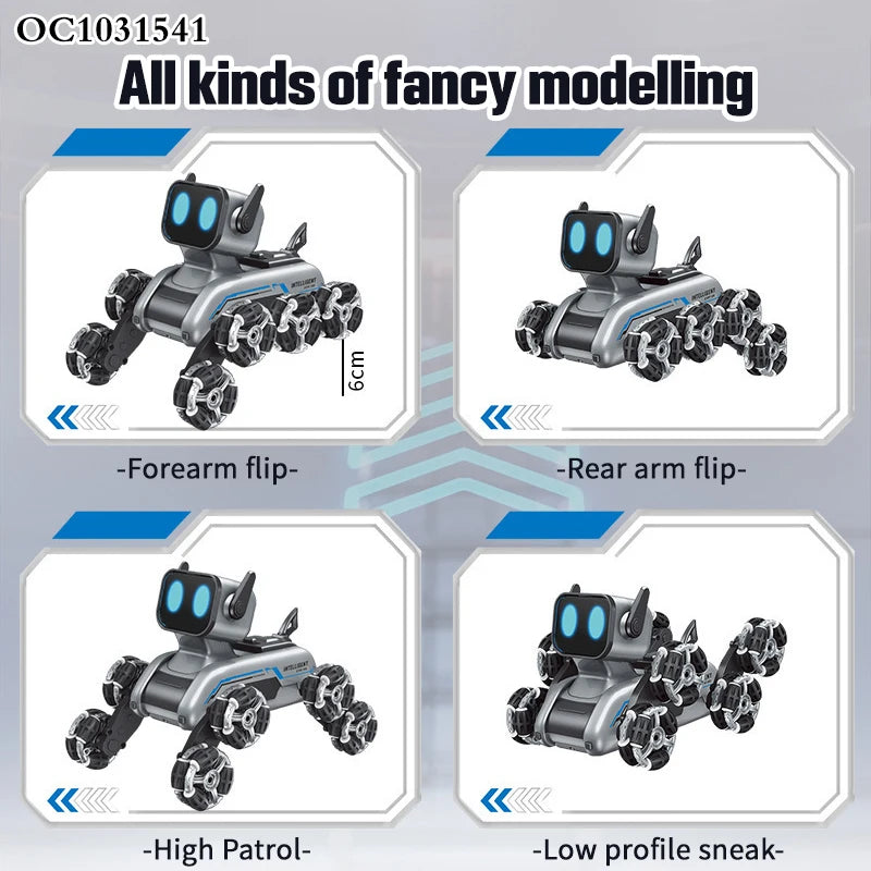 New Smart 8-Wheel Drive Remote Control Robotic Dog Toy
