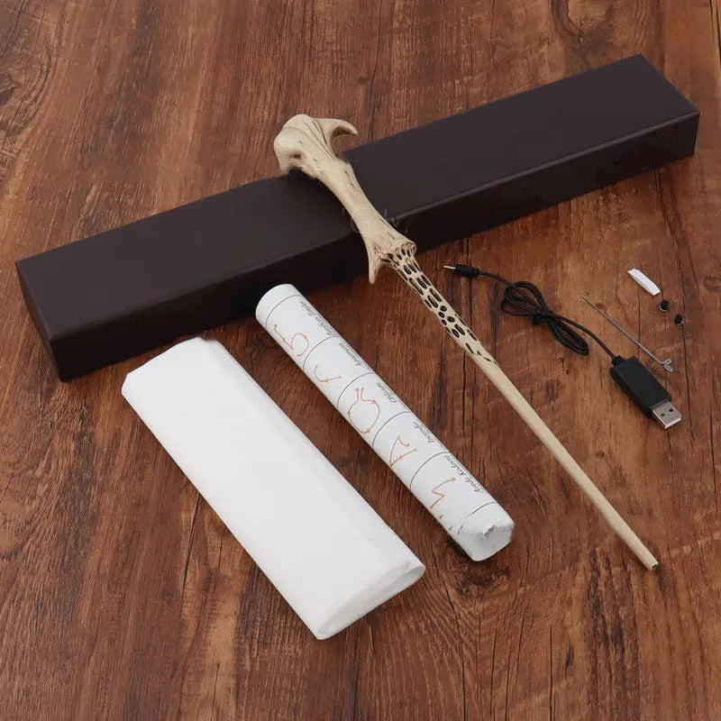 New Cosplay Halloween Gift: Metal-Core Magic Wand with Fireball-Shooting Effect