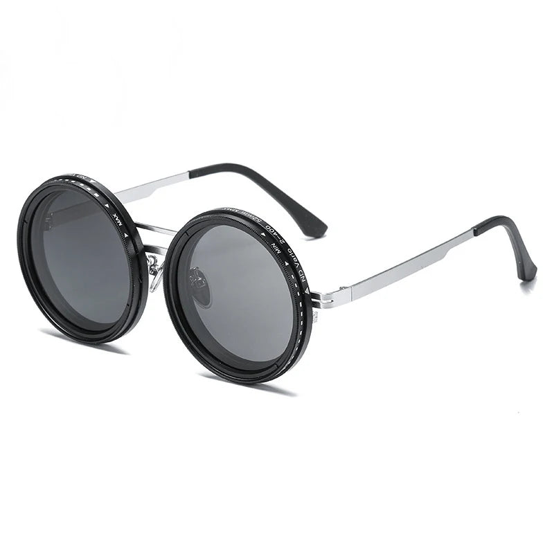 9-Setting ND-UV400 Adjustable Tint Polarized Fishing Sunglasses with Built-in ND Filter
