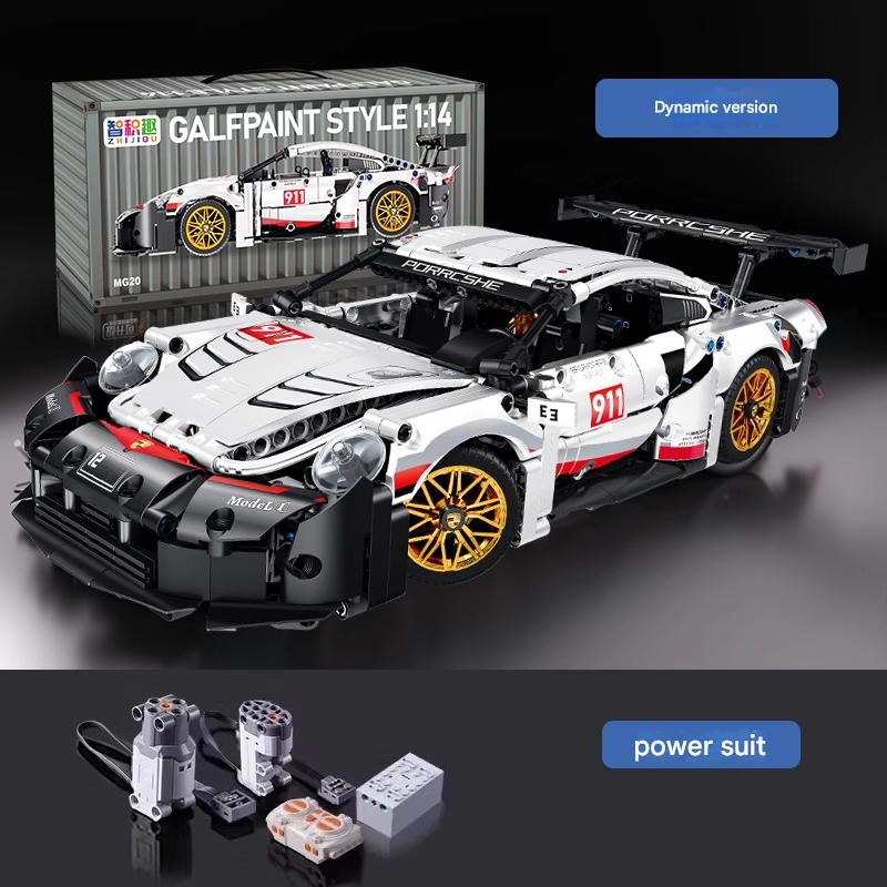 Remote Control + Programming - Racing Car Building Block Model