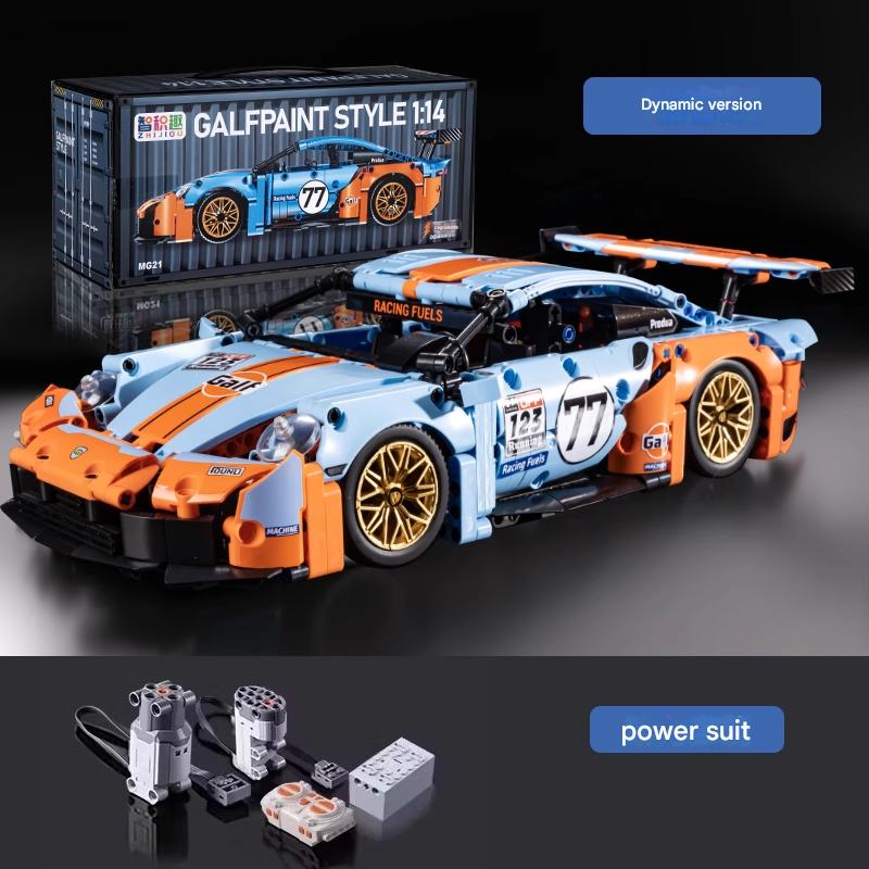 Remote Control + Programming - Racing Car Building Block Model