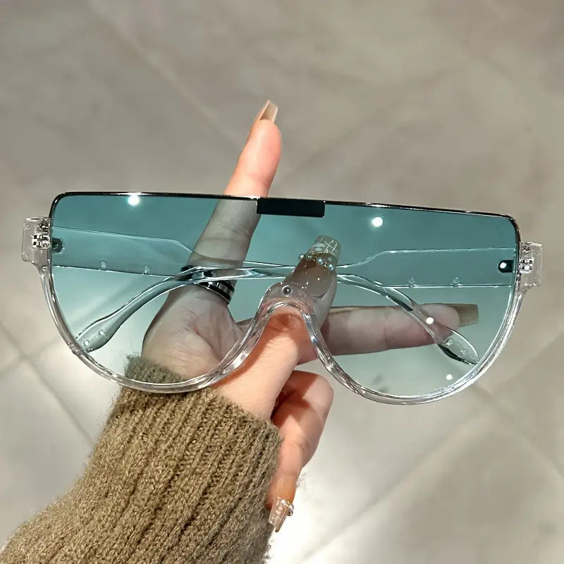 Fashion Oversized Semi-Circular Unisex Sunglasses