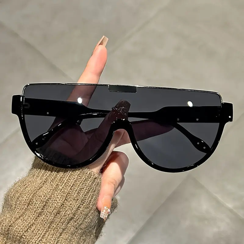 Fashion Oversized Semi-Circular Unisex Sunglasses