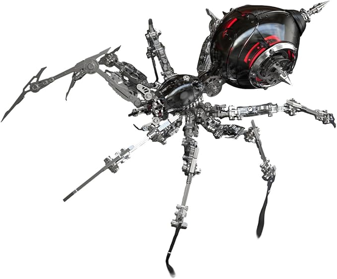 High-difficulty precision mechanical metal assembly spider model