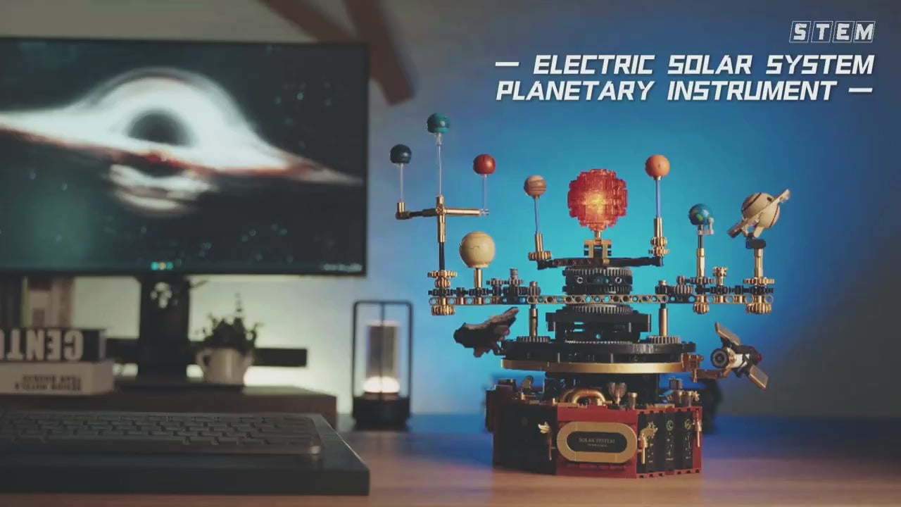 Educational Brain Teaser Toy - Electric Solar System Building Blocks